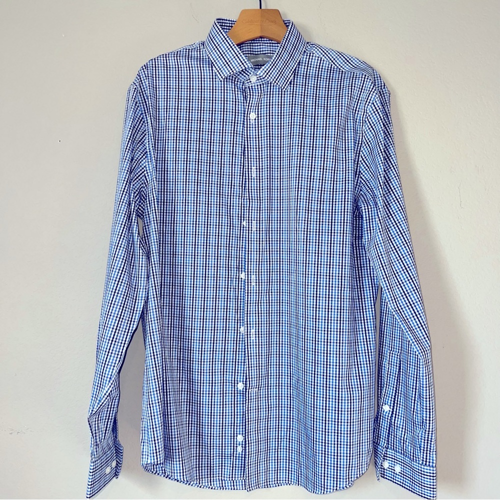 Michael Kors men's plaid shirt Size L